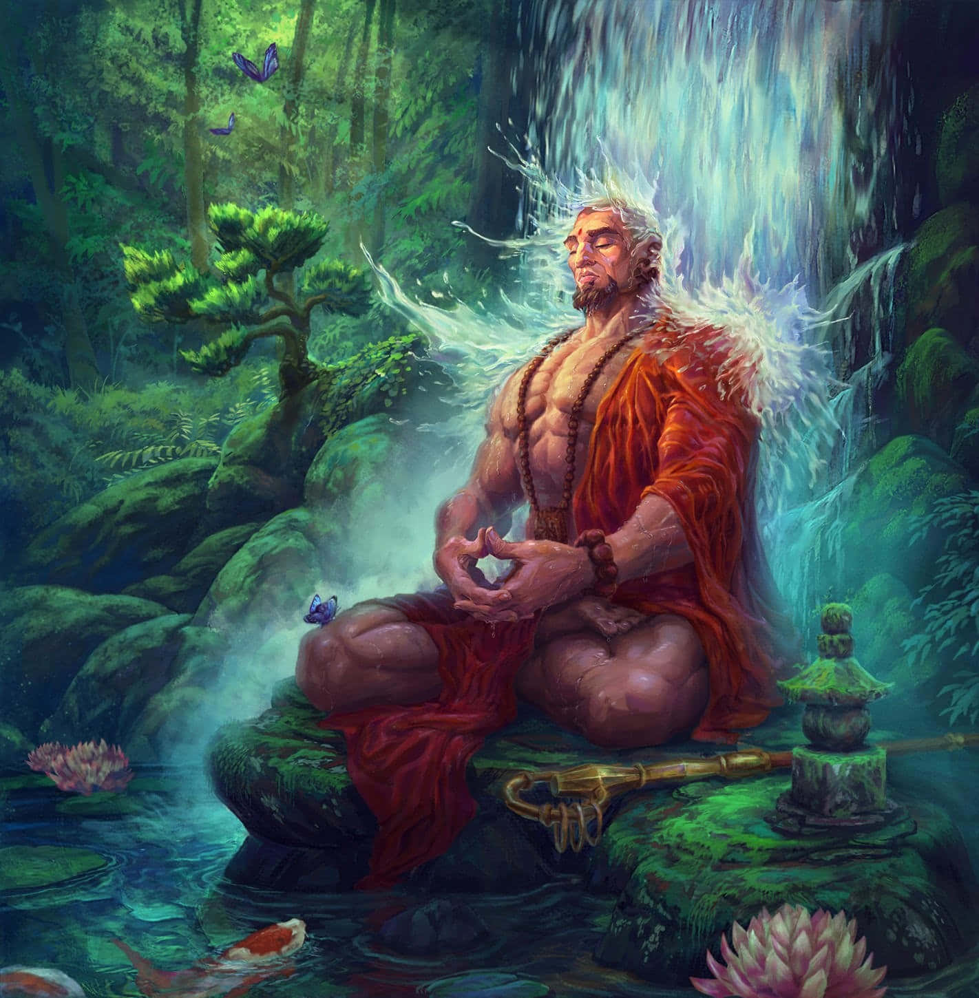 Spiritual Meditation 1422 X 1450 Wallpaper Background