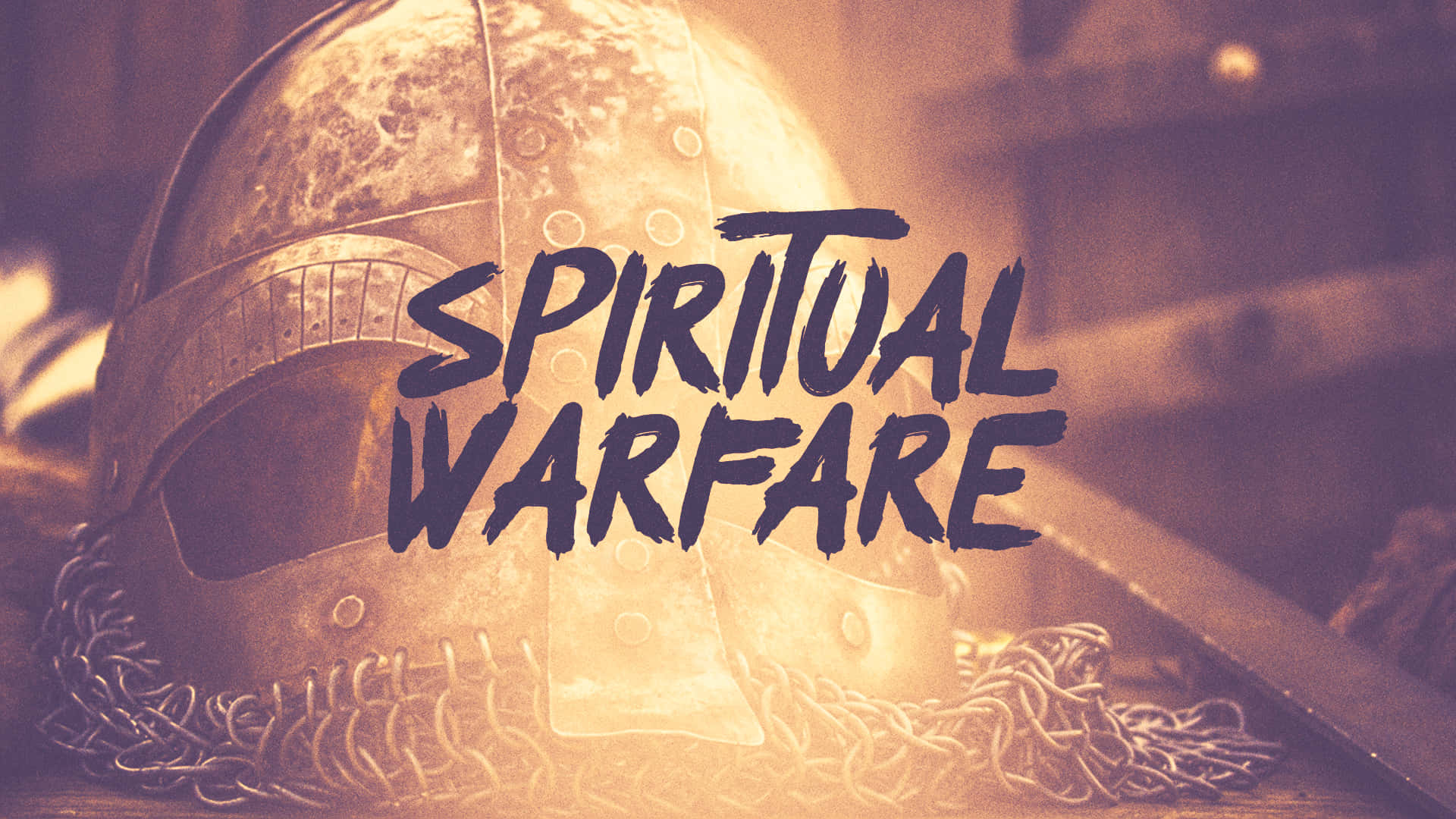 Spiritual Warfare - A Viking Helmet Background