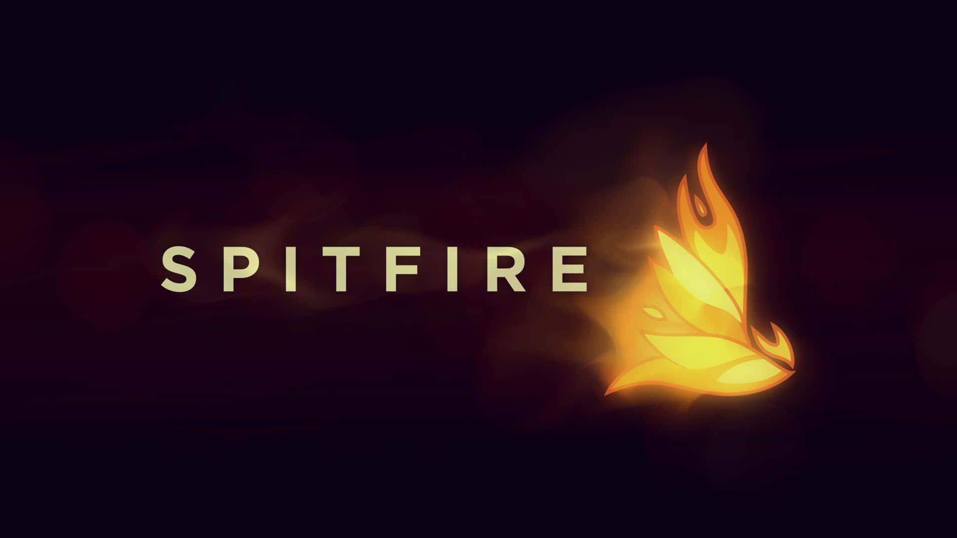 Spitfire - A Fire Logo On A Black Background