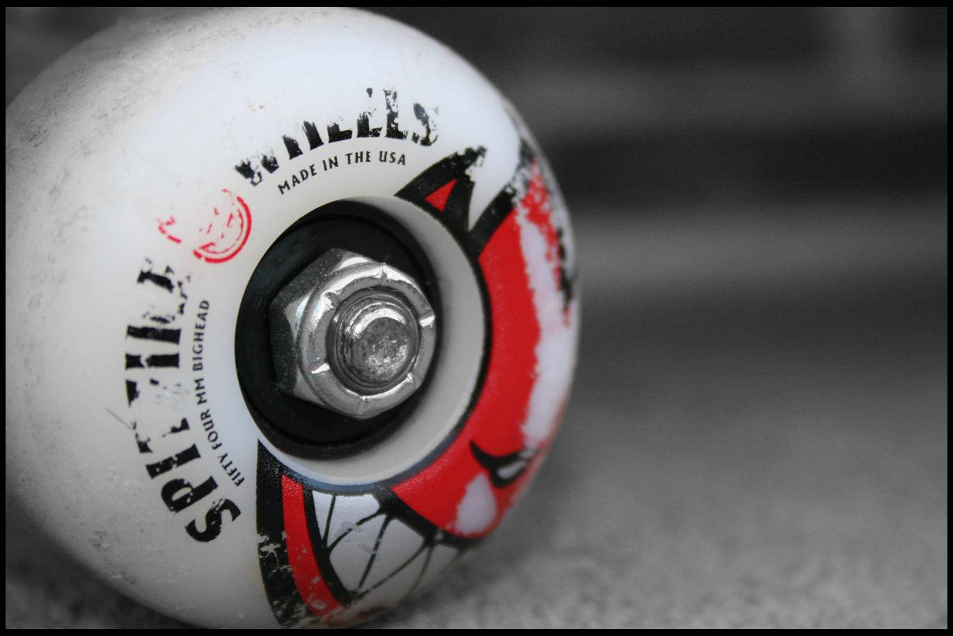 Spitfire Logo Face On Skateboard Wheel