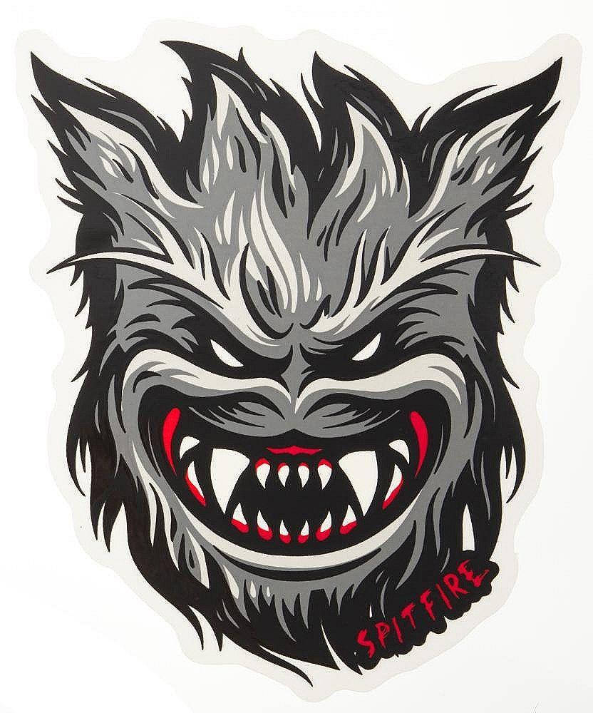 Spitfire Logo Werewolf Monster Background