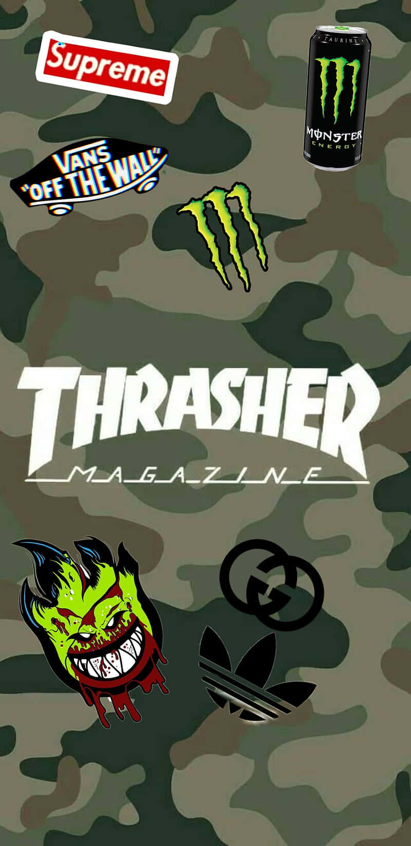 Spitfire Skate Logo On Thrasher Magazine Background