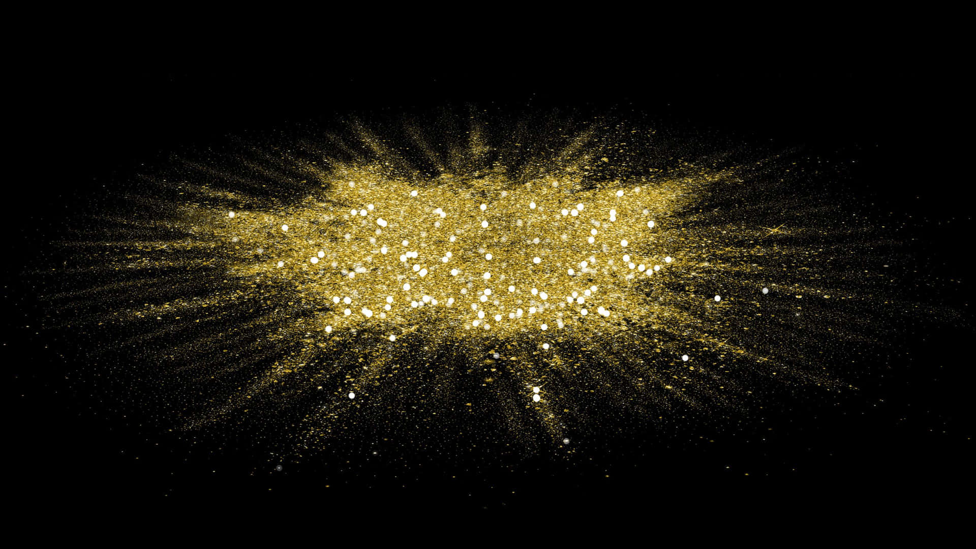 Splash Black And Gold Glitter
