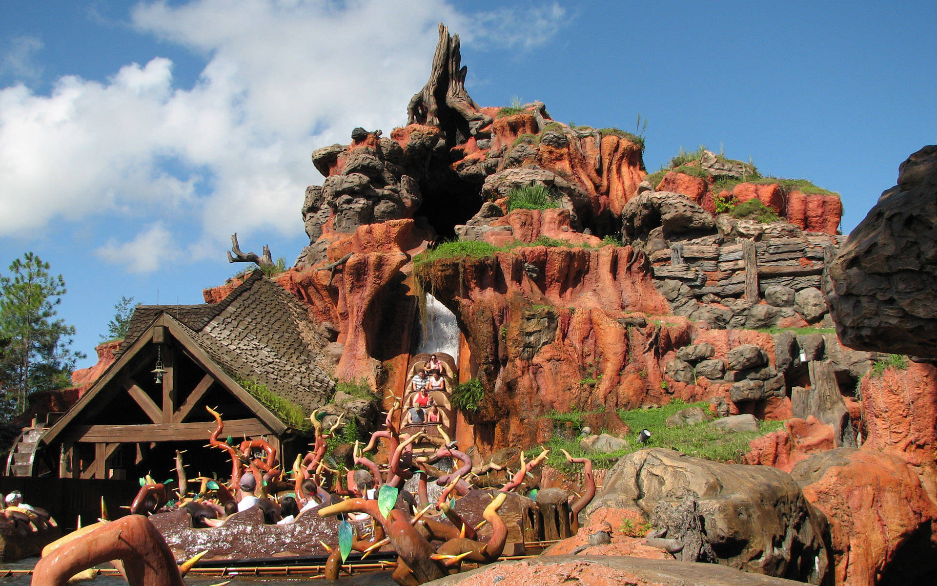 Splash Mountain Walt Disney World Desktop Background