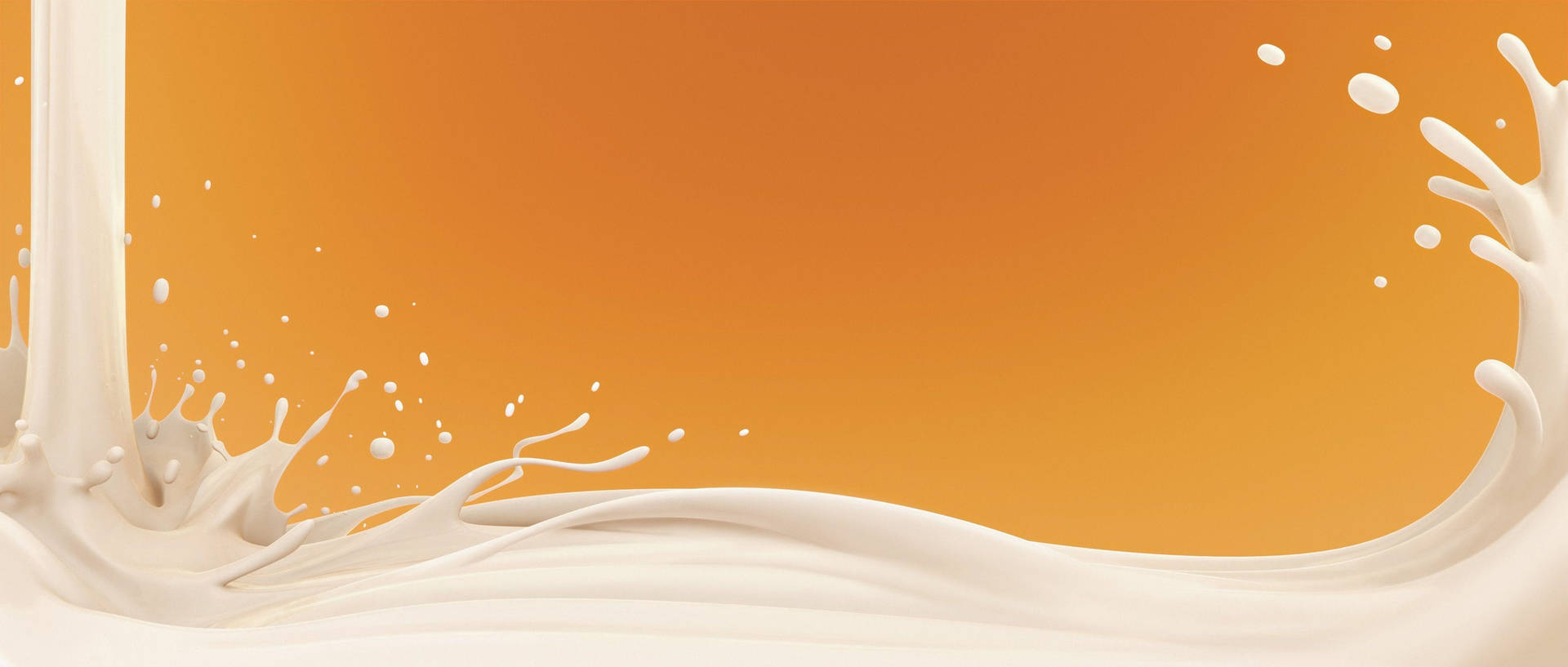 Splashing Milk Liquid Branding Design