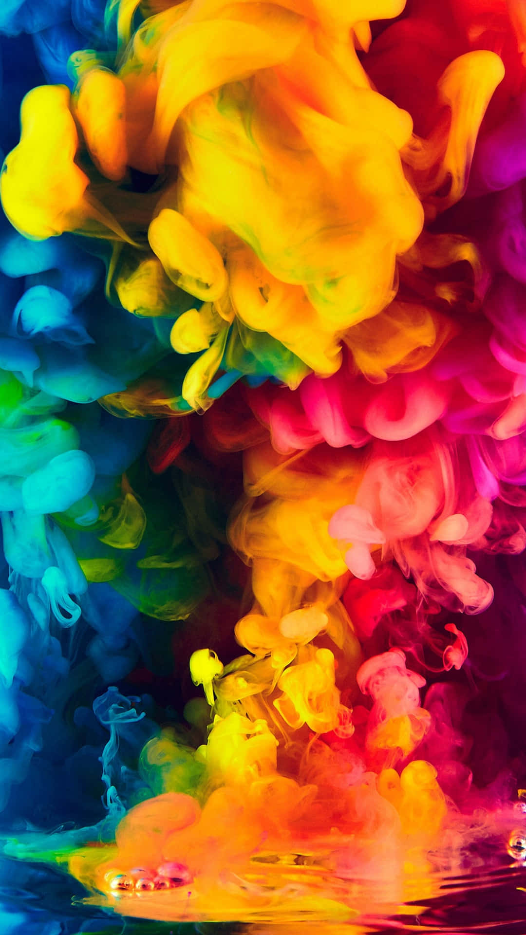 Splashing Paint Colorful 4k Phone Background