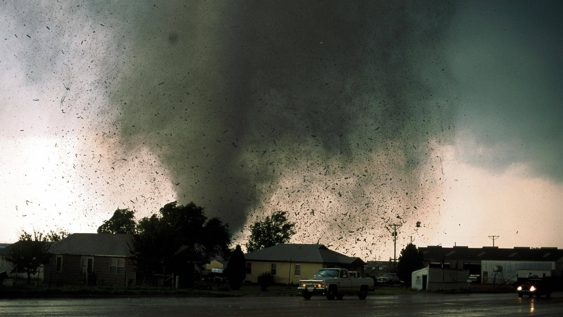 Splashing Violent Tornado Background