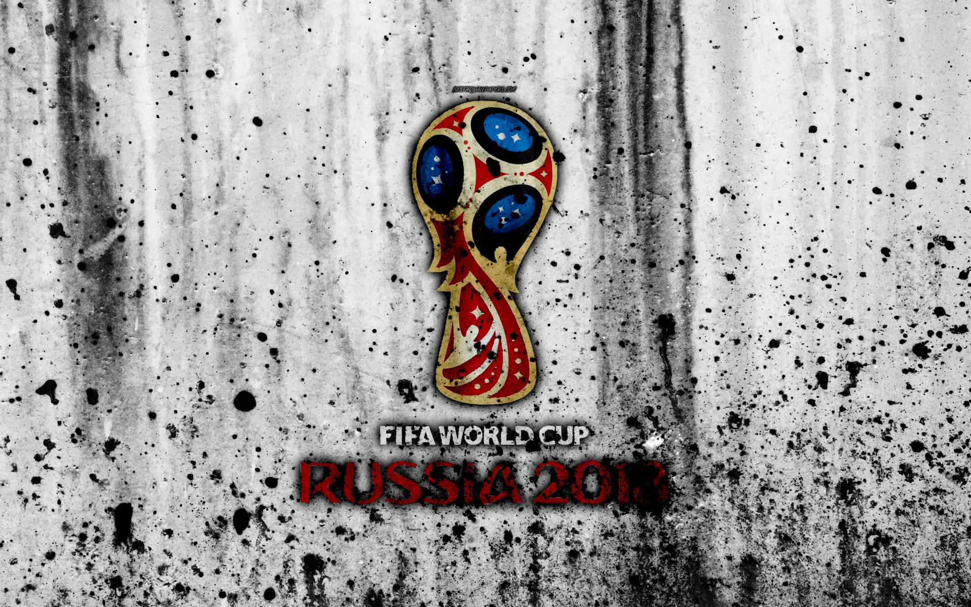 Splashy Poster Of Fifa World Cup Background