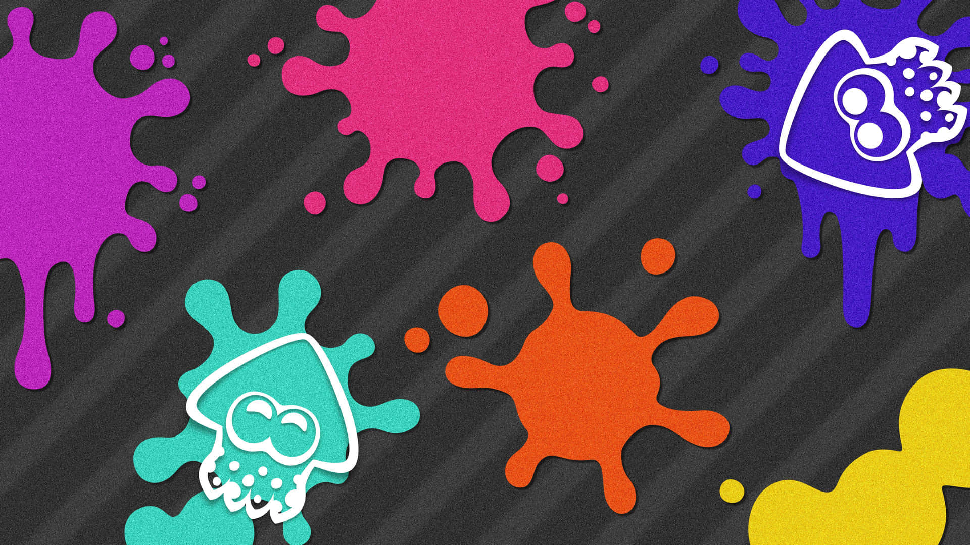 Splatoon 2 Action-packed Ink Battle Scene Background