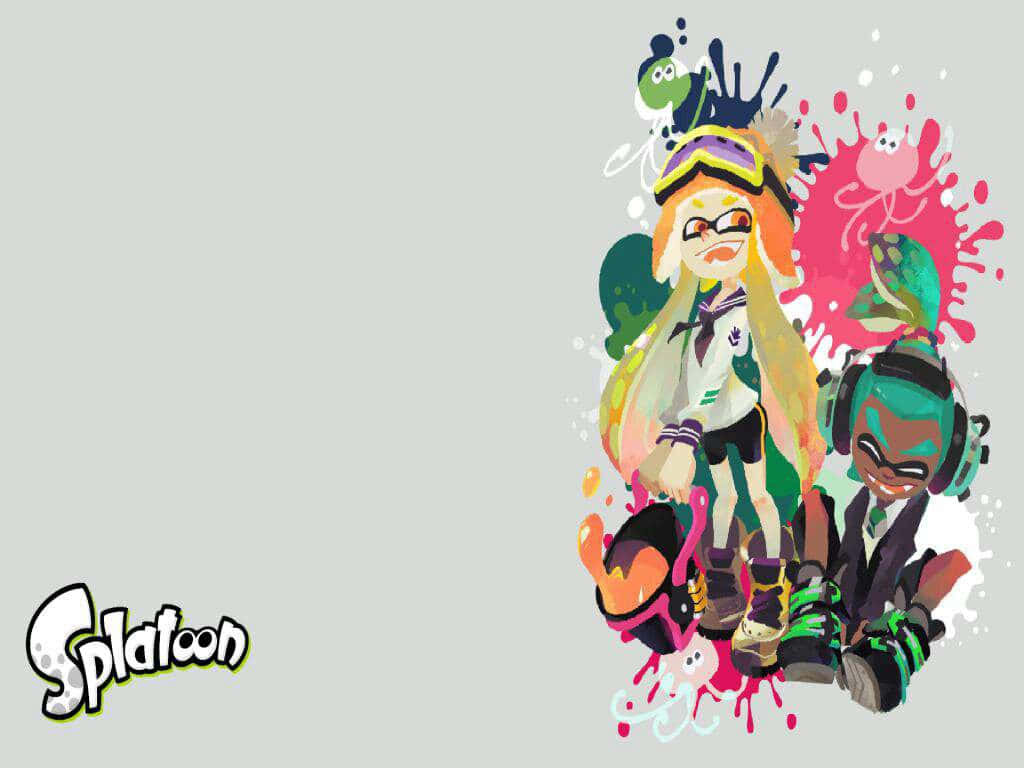 Splatoon 2 Game Action - Inklings In Battle Background