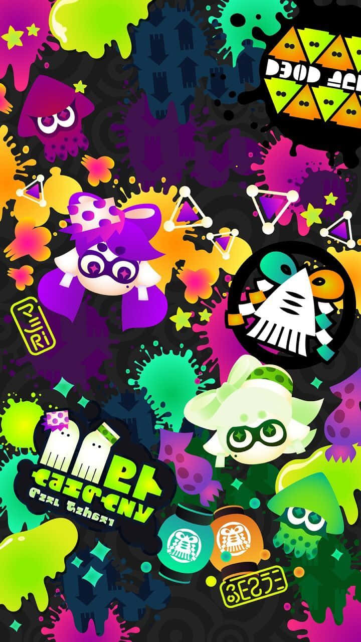 Splatoon 2 Gaming Action Background