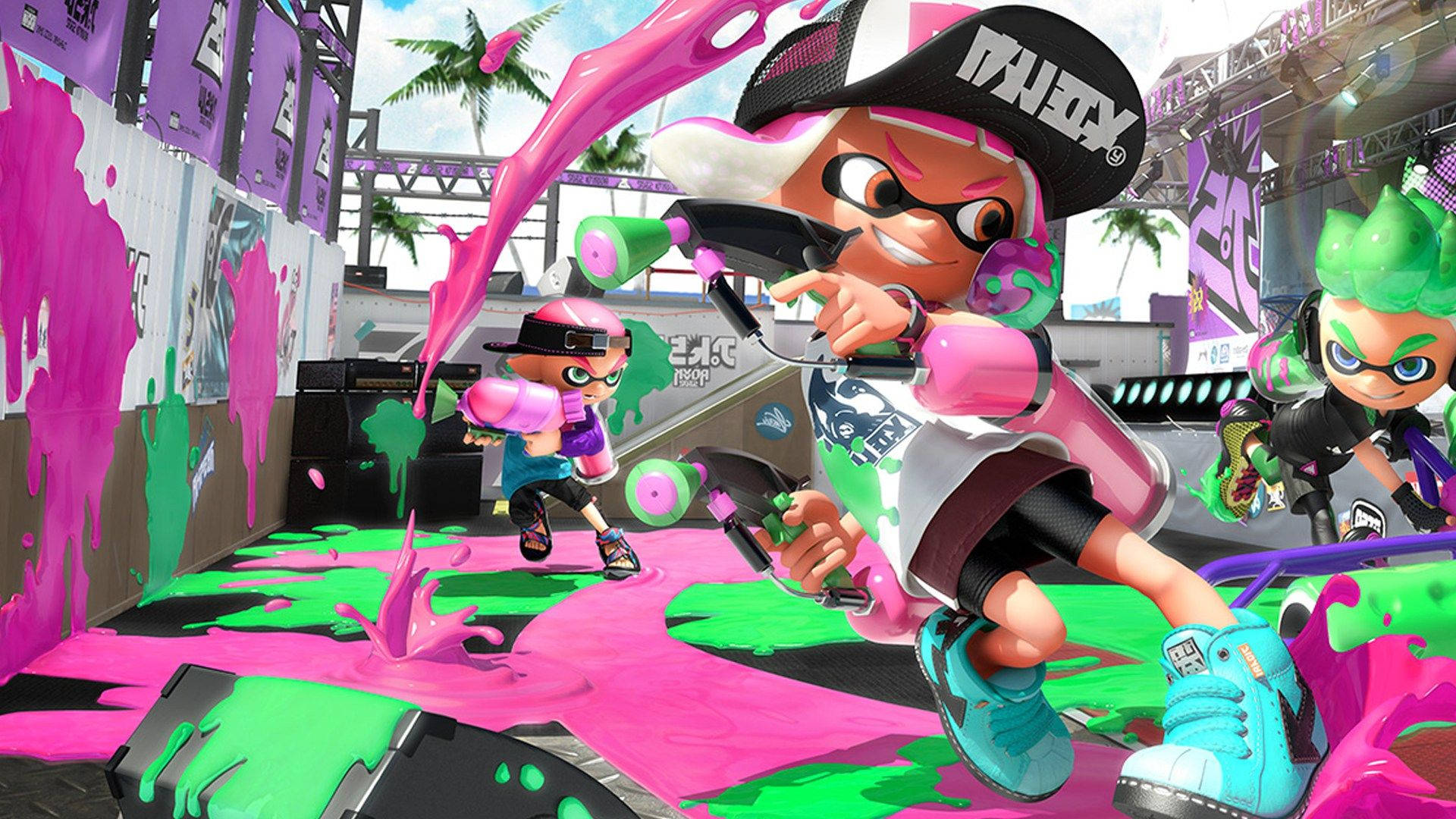 Splatoon 2 Inkling Outfits Background
