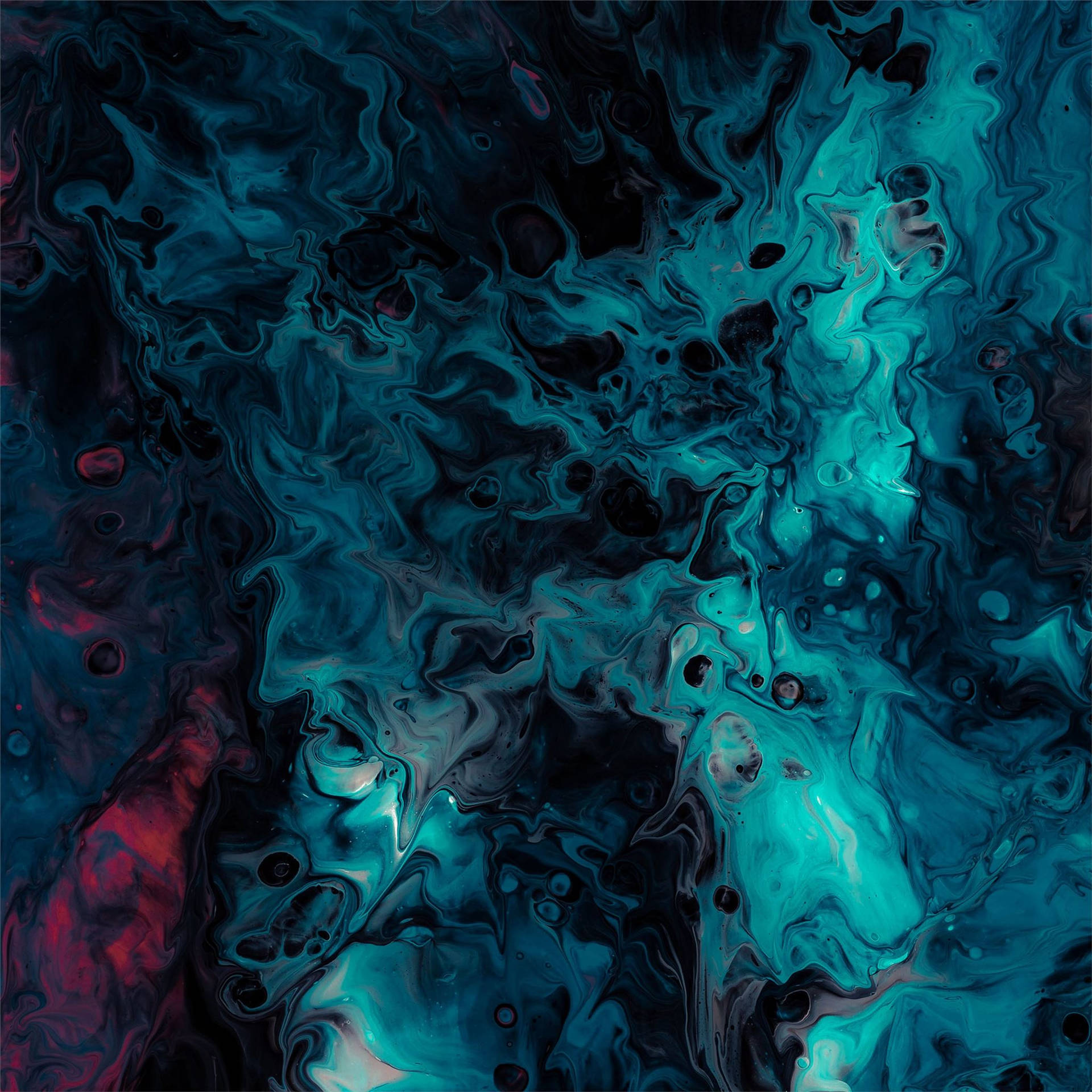 Splattered Blue Liquid Ipad Air 4 Background