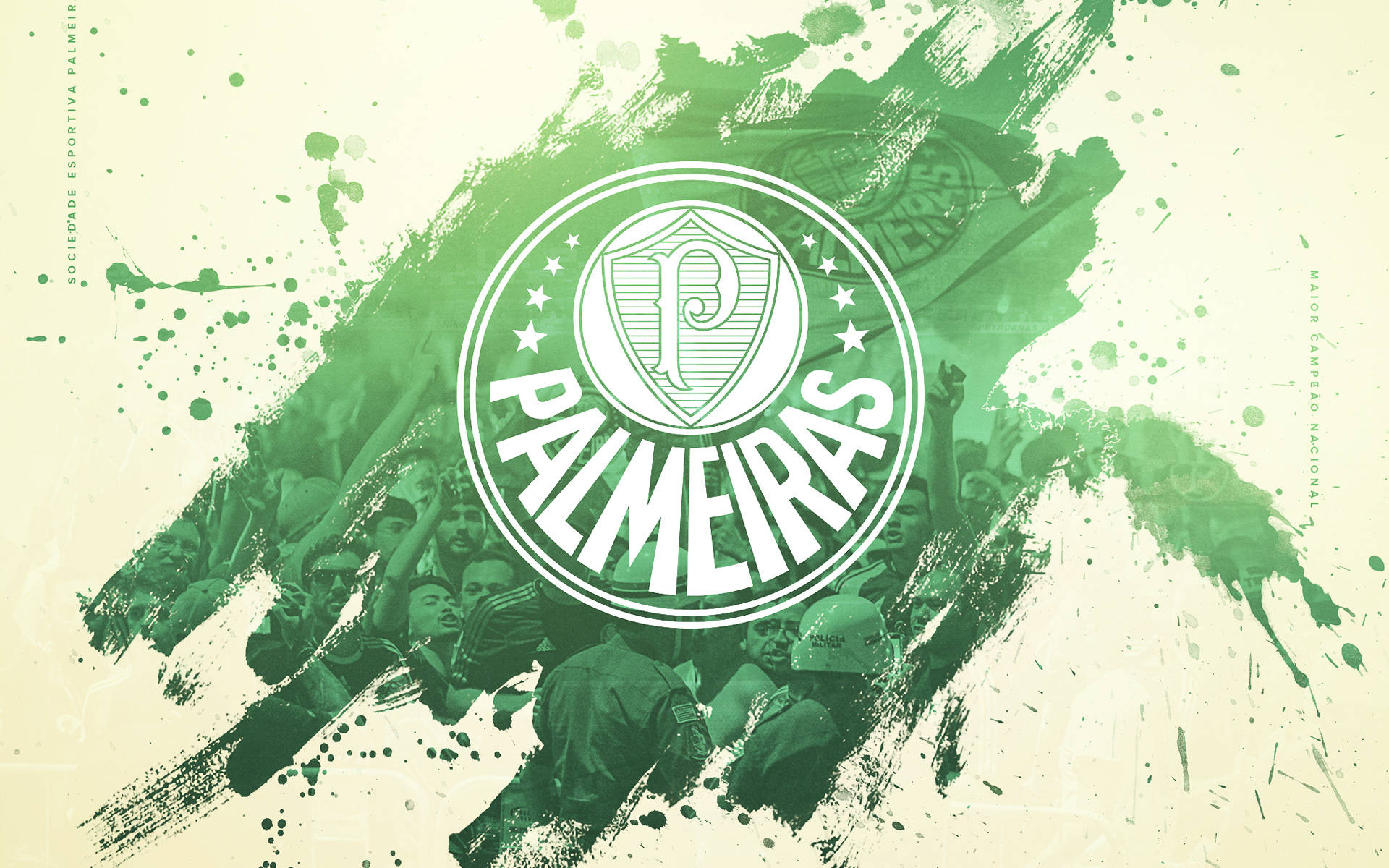 Splattered Palmeiras Logo Background