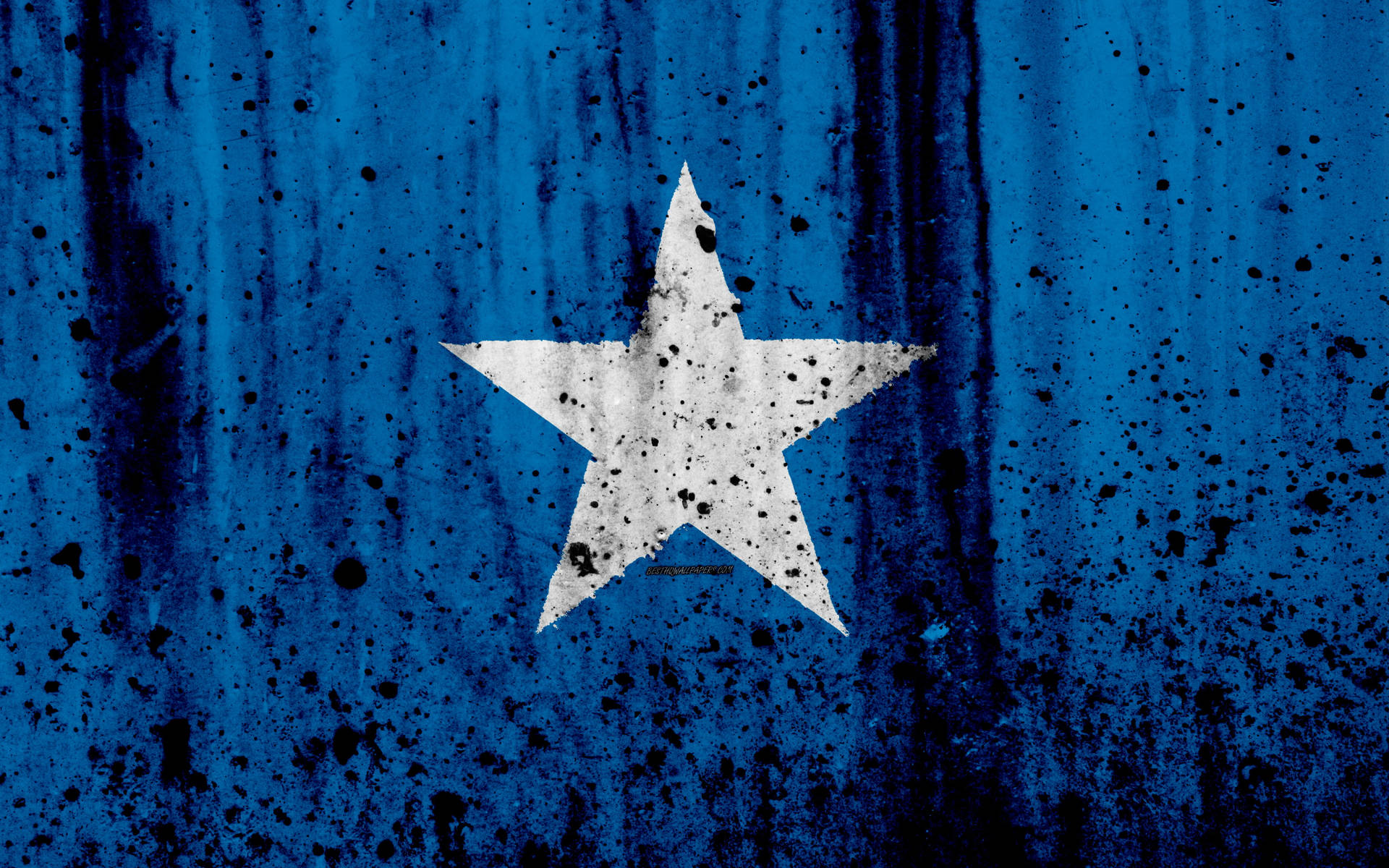 Splattered Somalia Flag Background