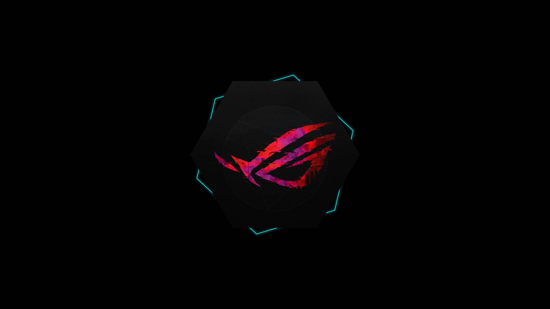 Splendid Hd Image Exhibiting A Vibrant Rog Gaming Logo In Purple And Red Hues. Background