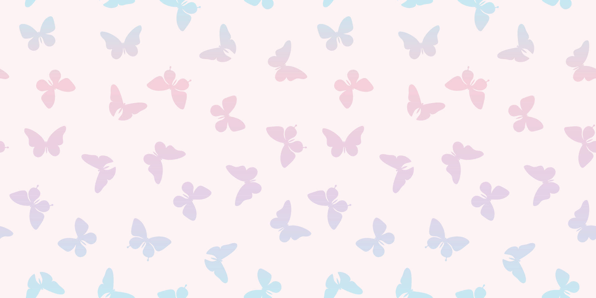 Splendid Pastel Butterflies Pattern Design Background