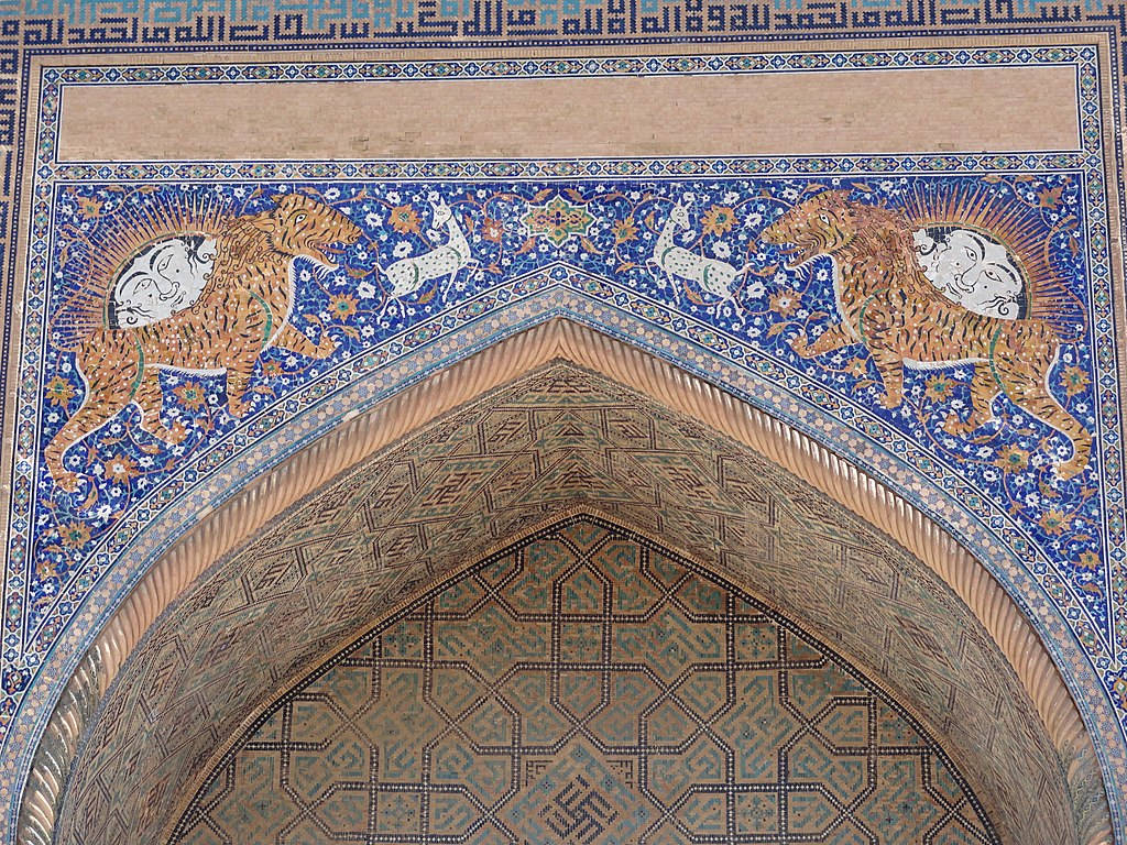 Splendor Of Sherdor Madrassah In Samarkand, Uzbekistan Background