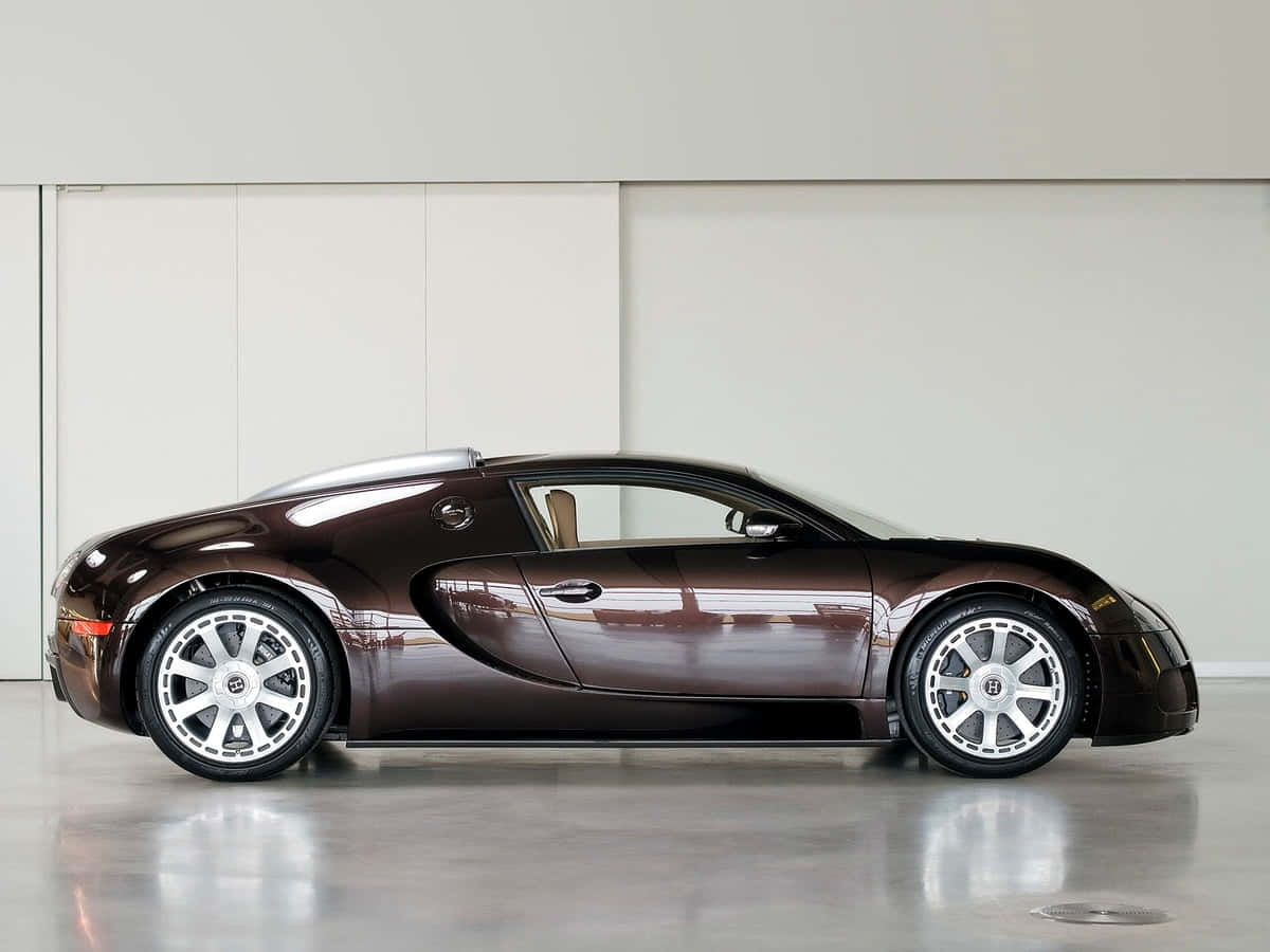 Splurge In Style With A Bugatti Car Background