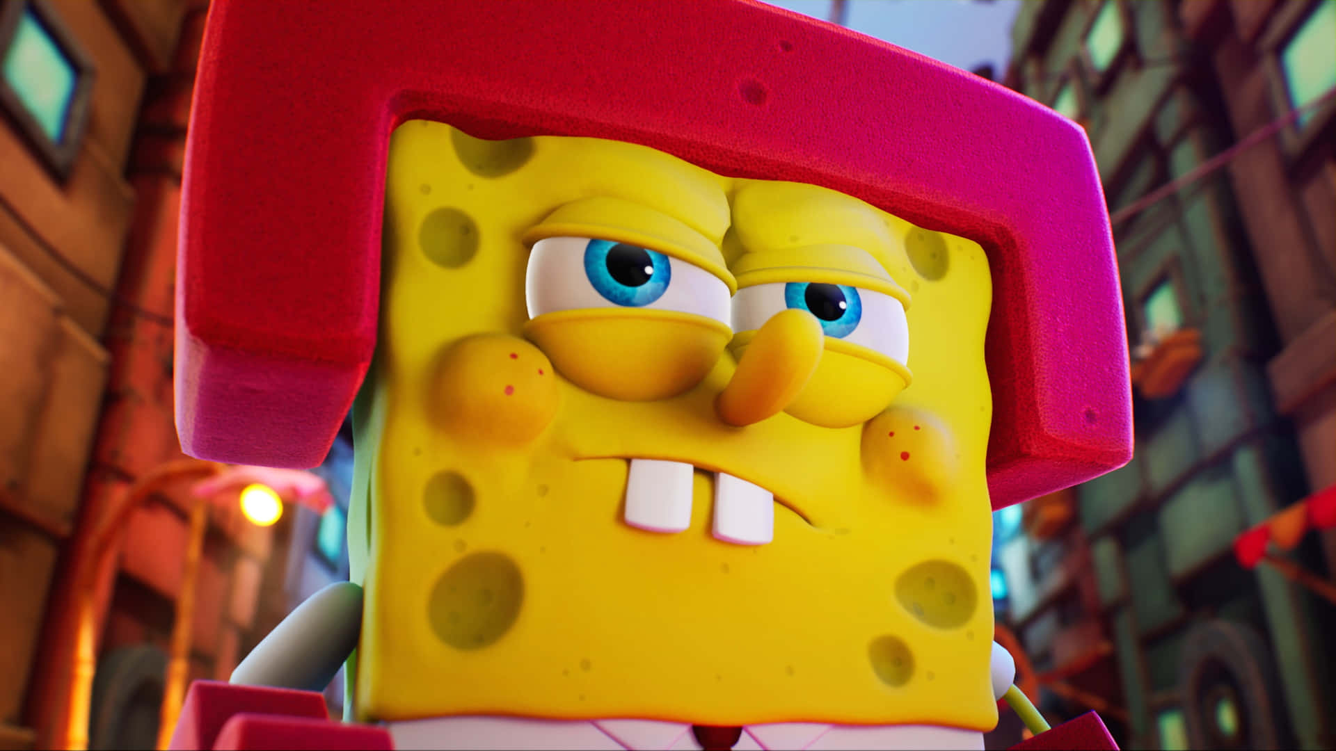 Sponge Bob Determined Look
