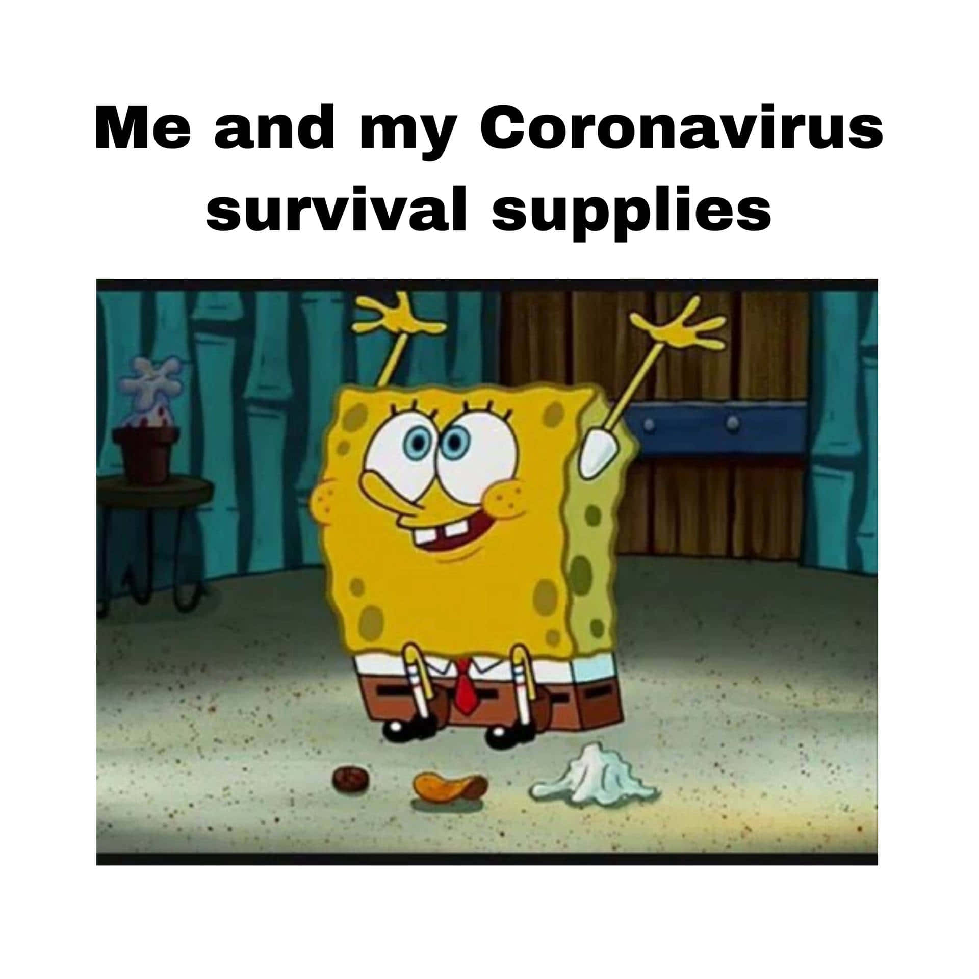 Spongebob Coronavirus Funny Meme Background