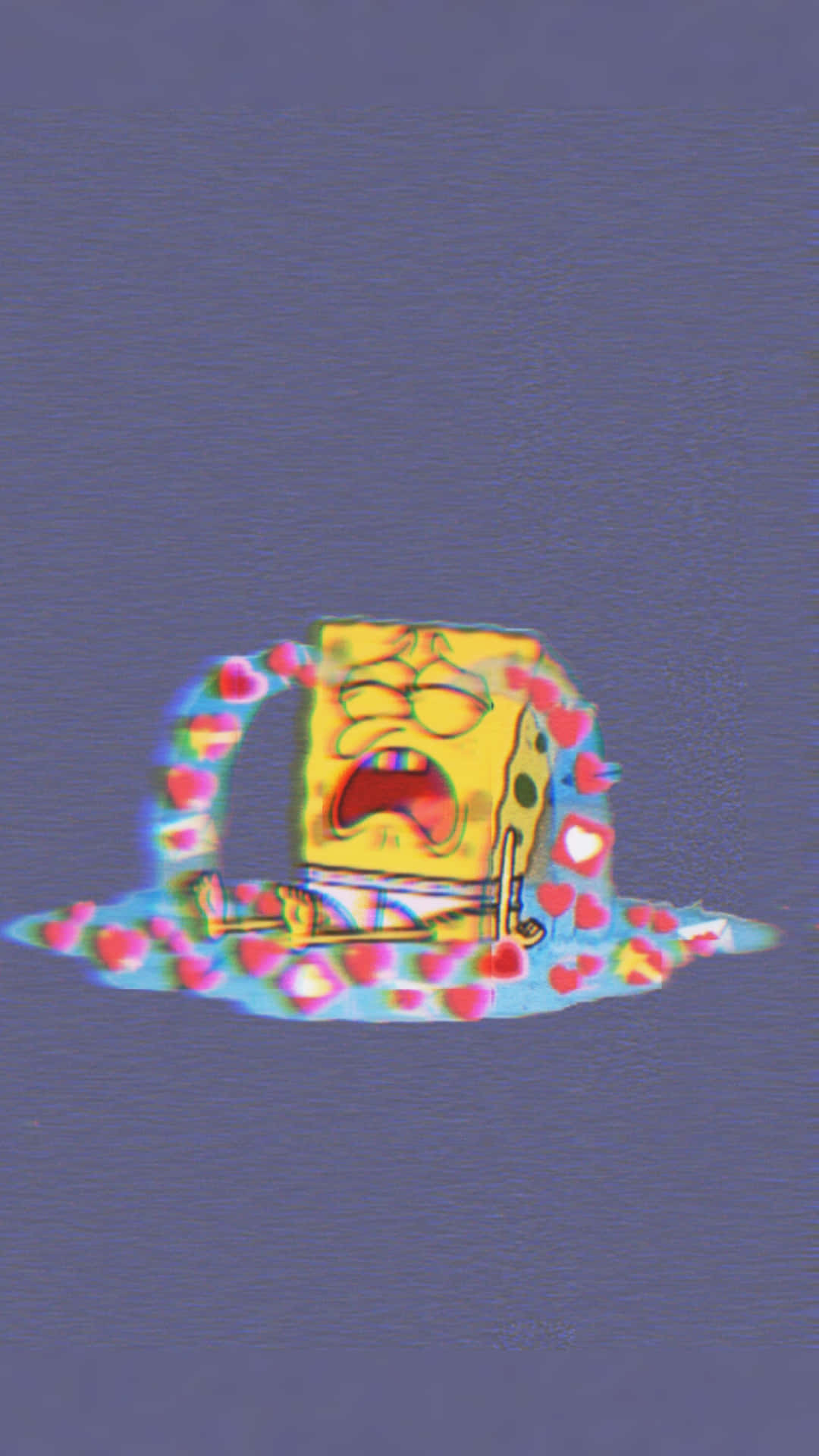 Spongebob Crying Hearts Background
