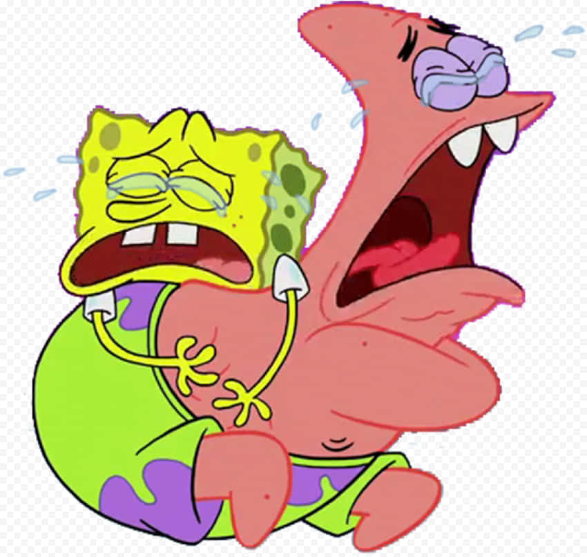 Spongebob Crying With Patrick