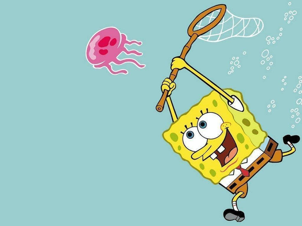 Spongebob Cute Cartoon Character Background