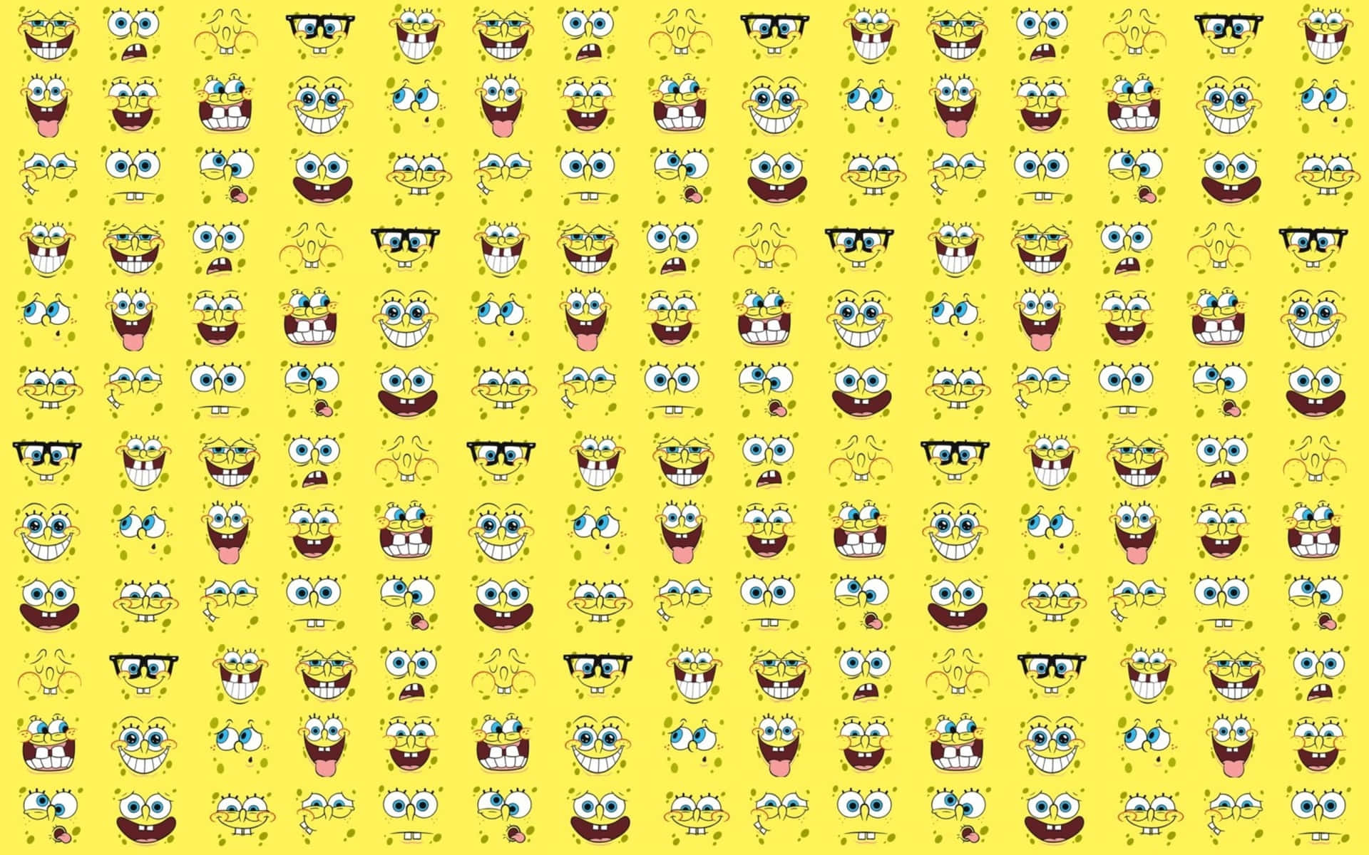 Spongebob Desktop Seamless Collage Background