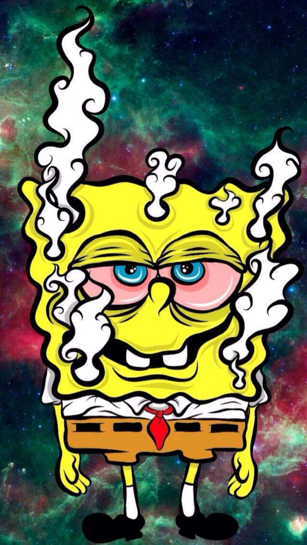 Spongebob Feeling High Background