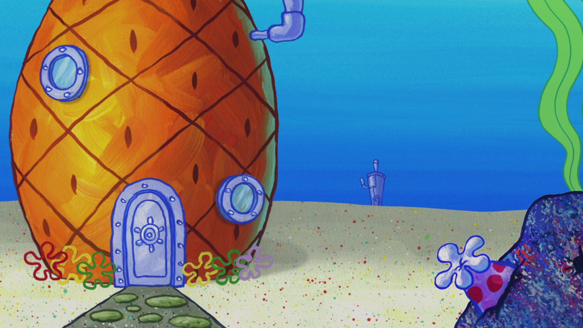 Spongebob House Zoom Background Background