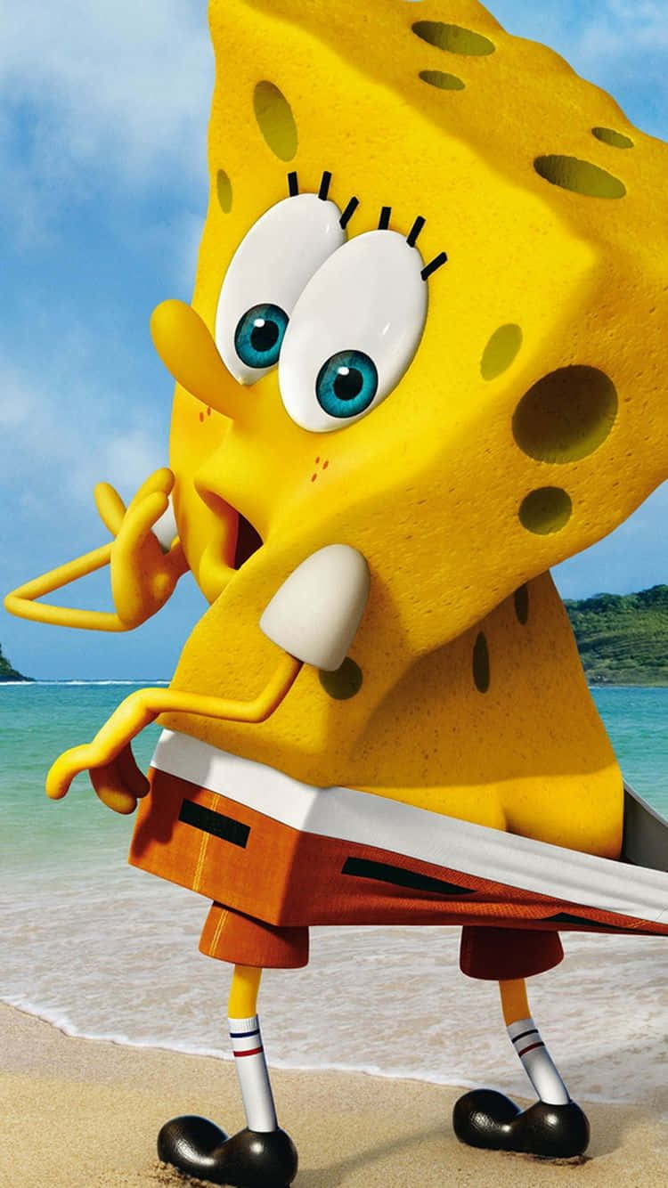 Spongebob Iphone 750 X 1334 Background