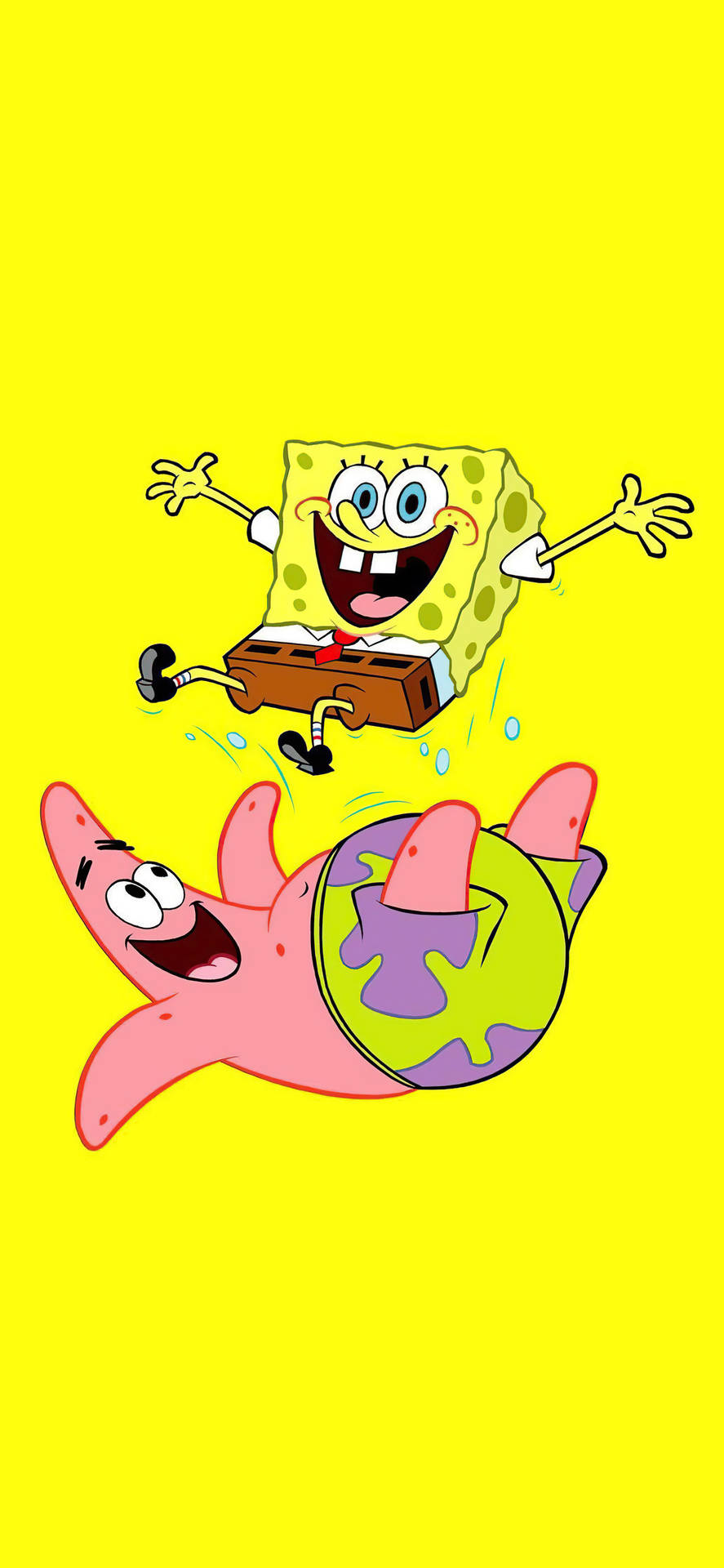 Spongebob Patrick Iphone X Cartoon Background