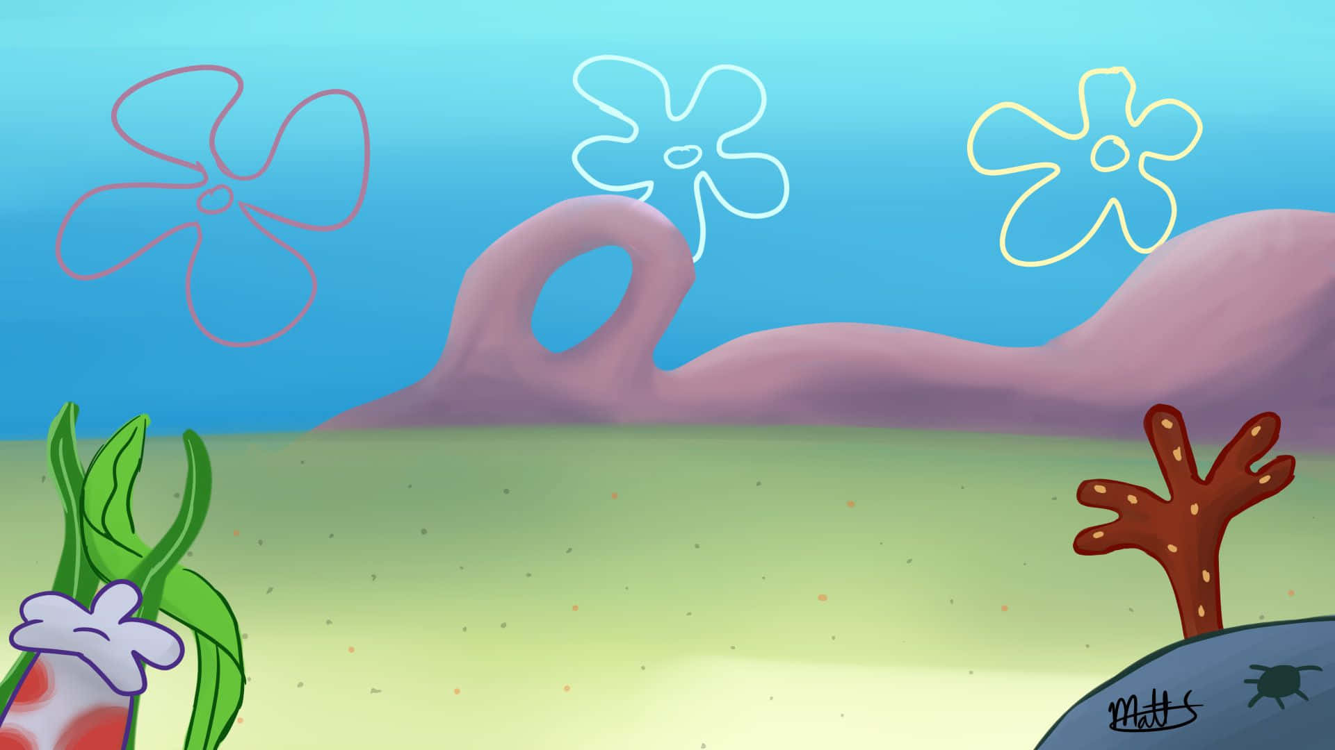Spongebob Place Desktop Background