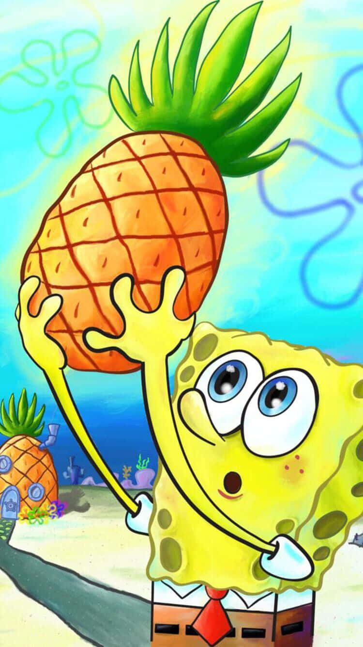 Spongebob's House On A Sunny Day Background