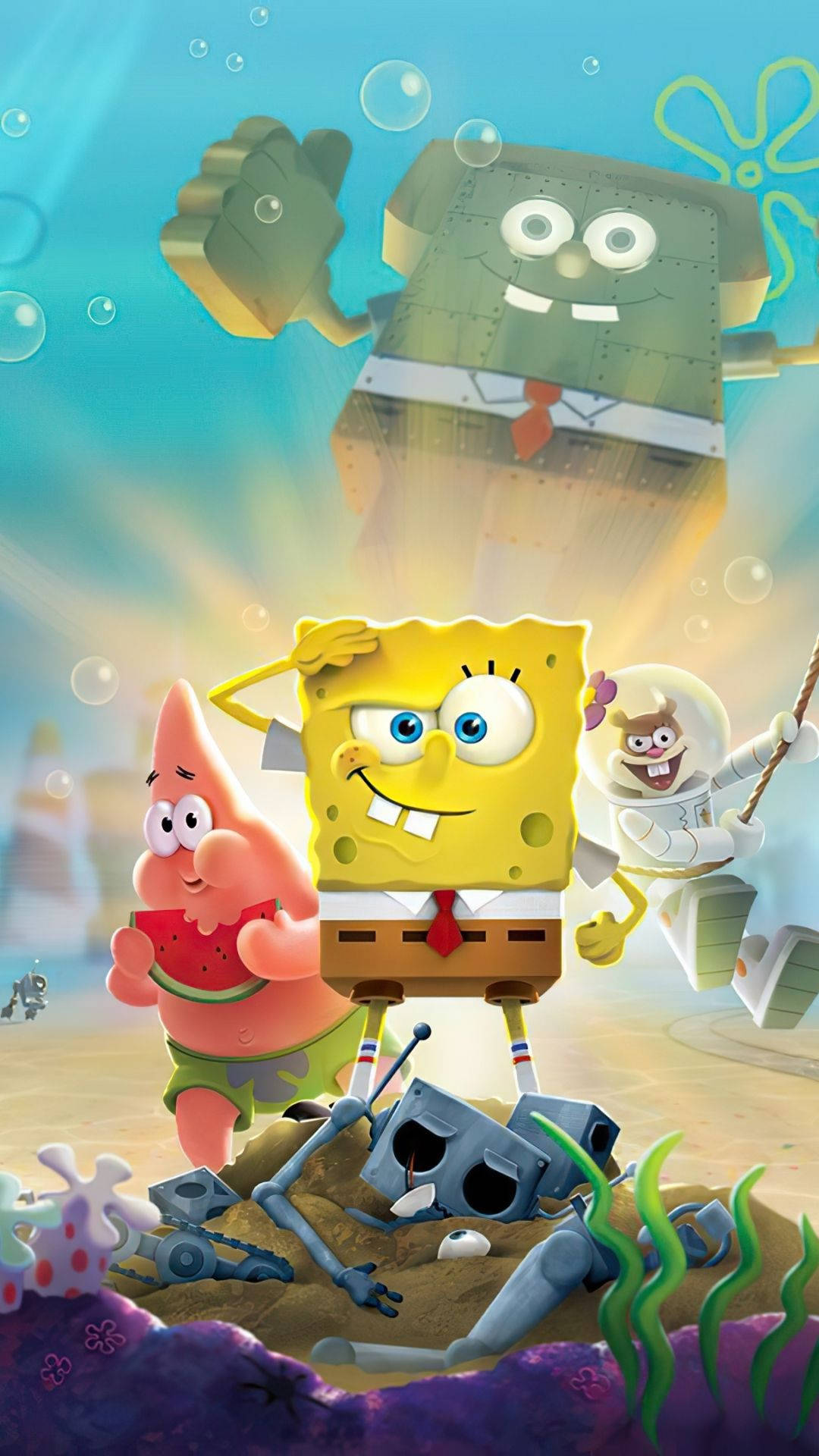 Spongebob Squarepants In 3d Background