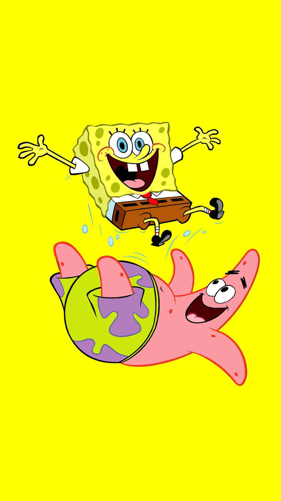 Spongebob Squarepants Jumping For Joy! Background