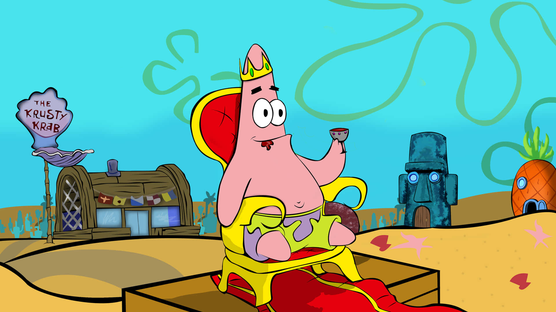 Spongebob Squarepants King Of The Kings Background