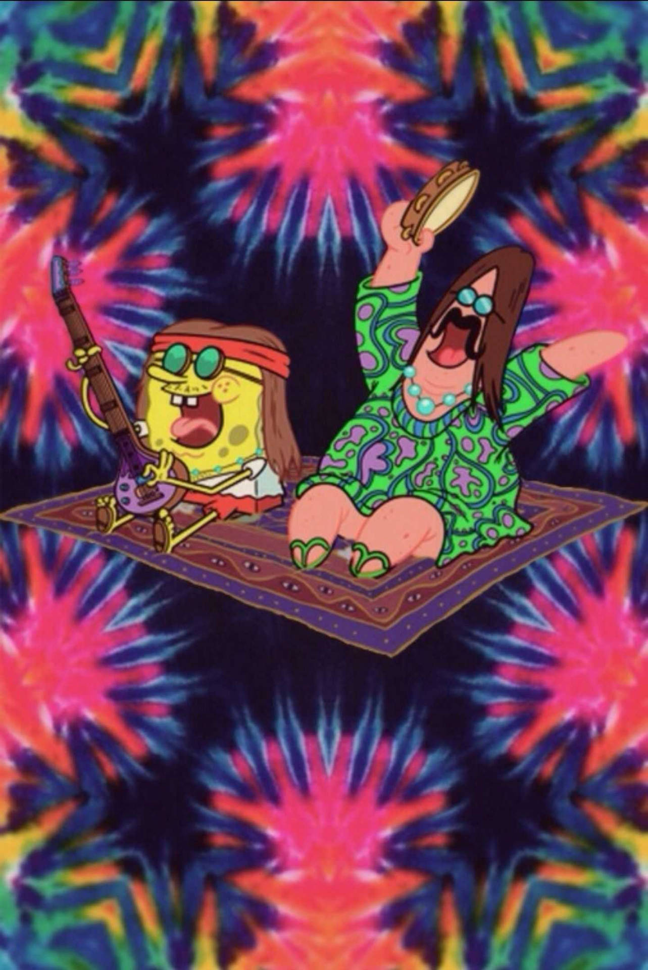 Spongebob Stoned Cartoon Background