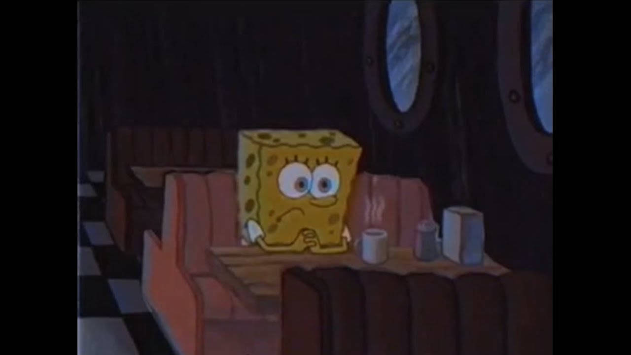 Spongebob With Coffee Sad Pfp