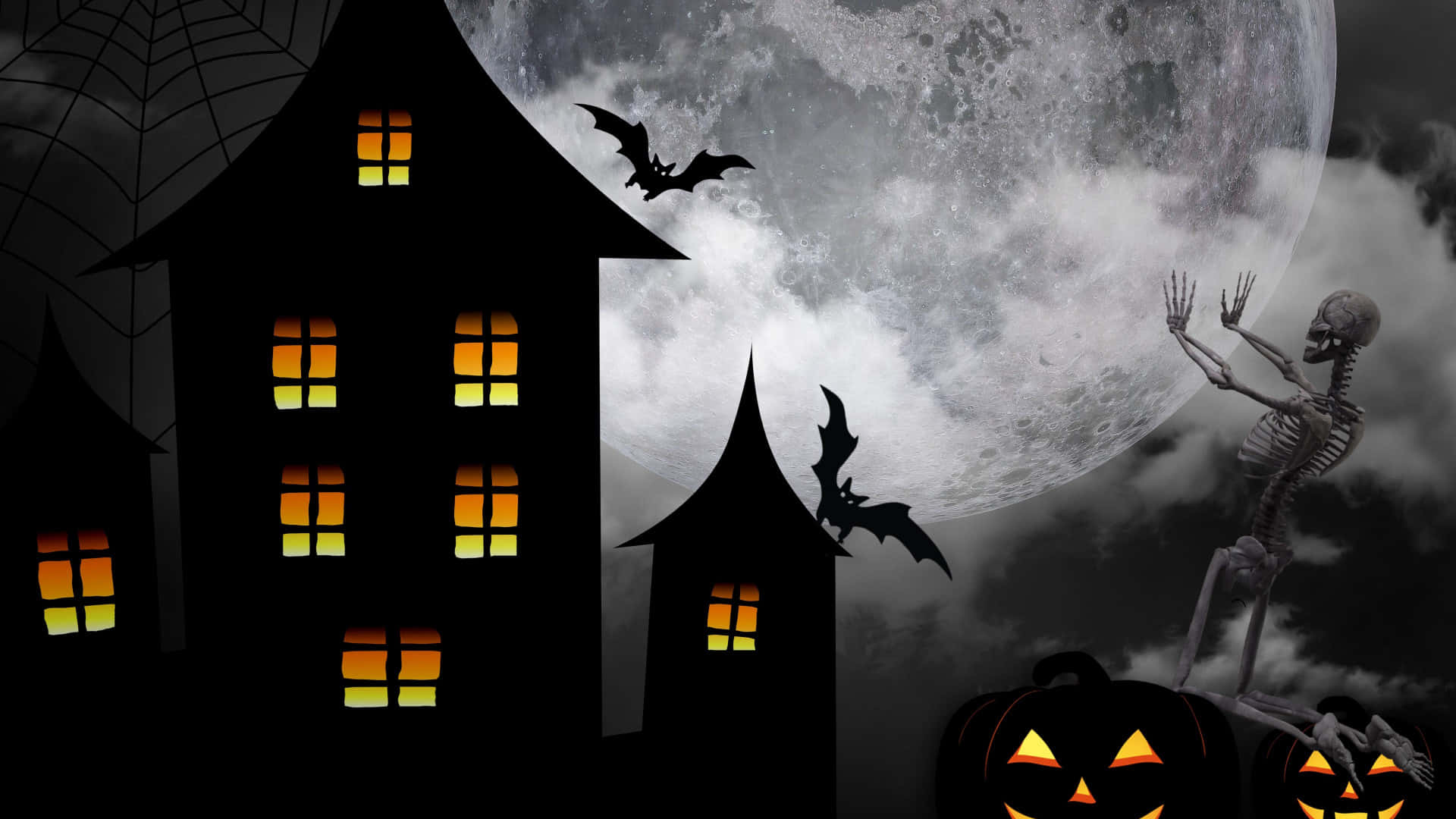 Spooktacular Halloween Night Background