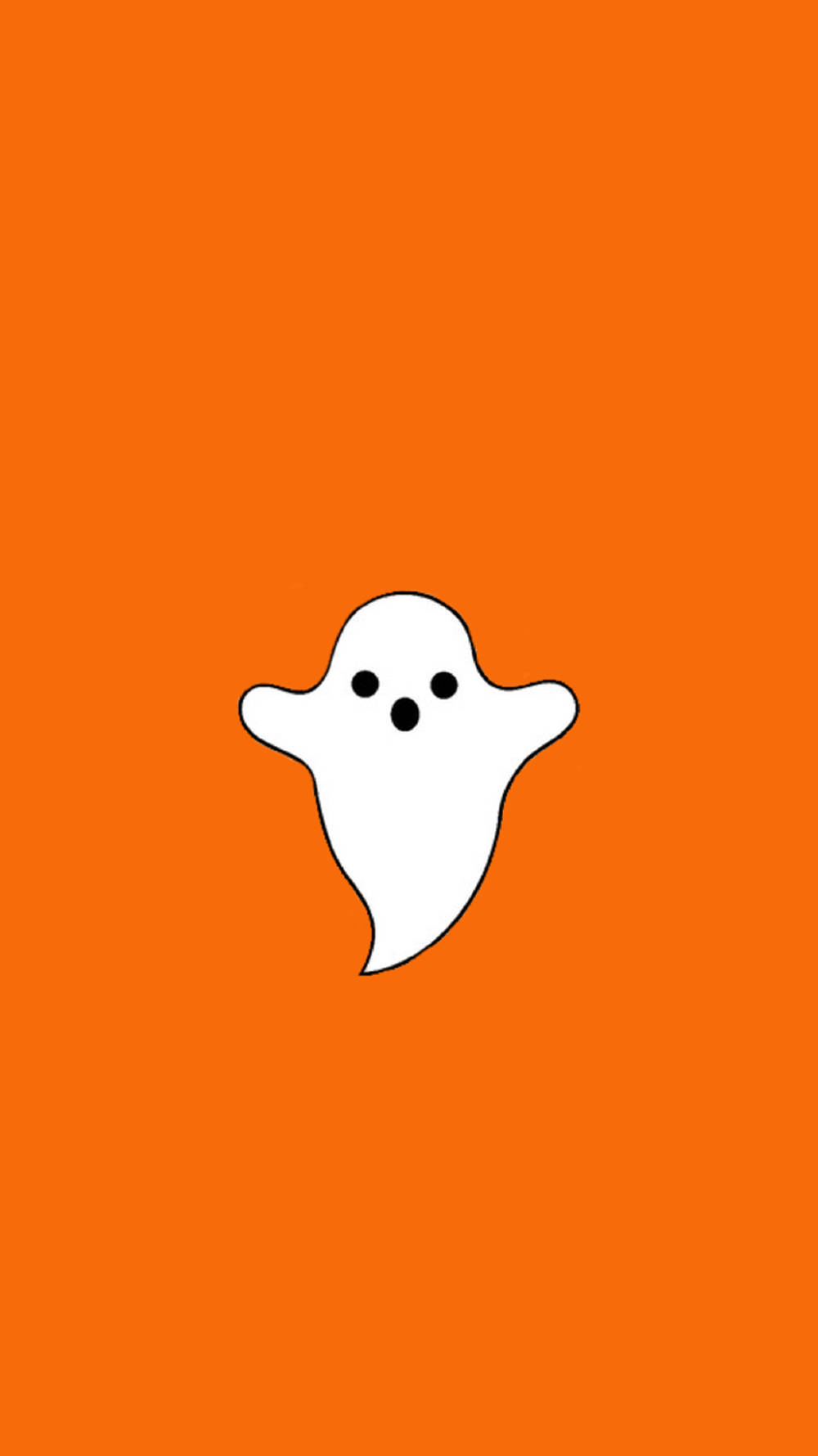 Spooky Aesthetic Cute White Ghost Background