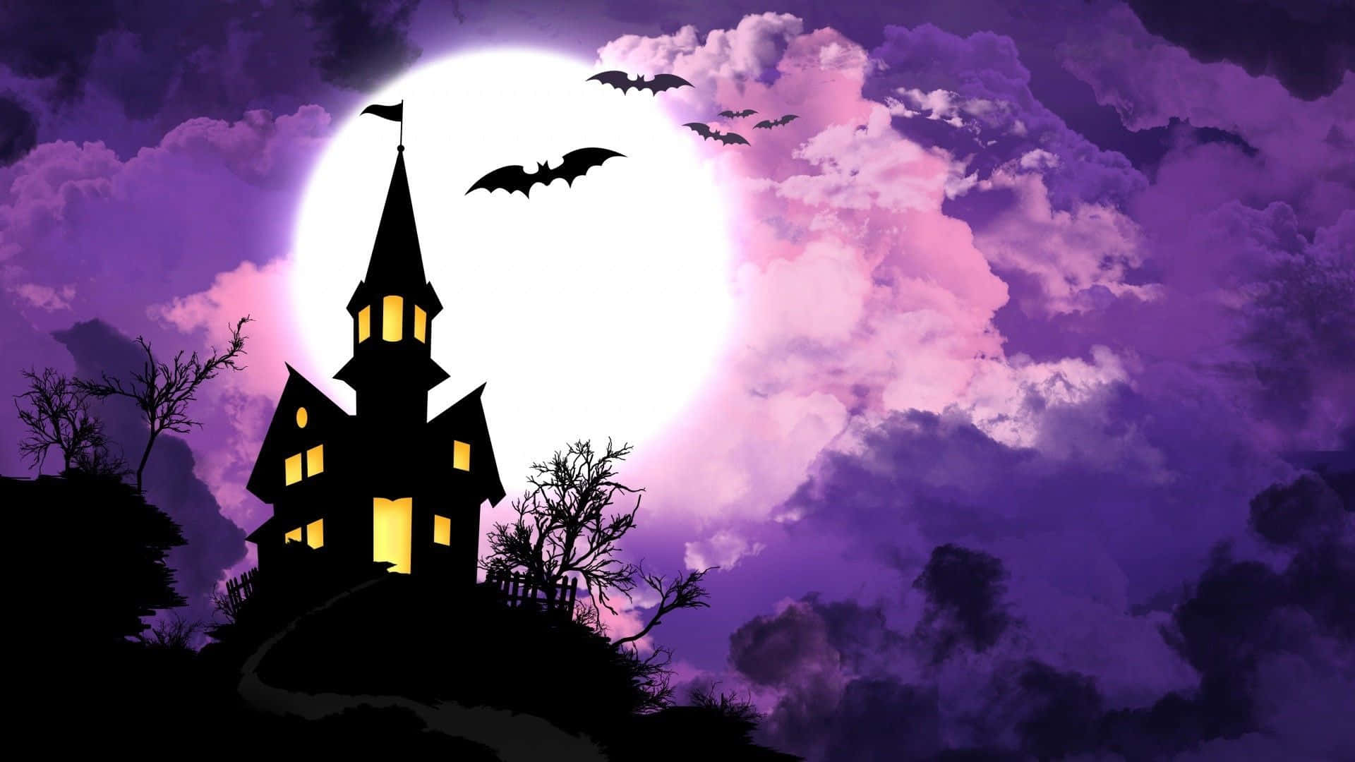 Spooky And Sweet Pink Halloween Background