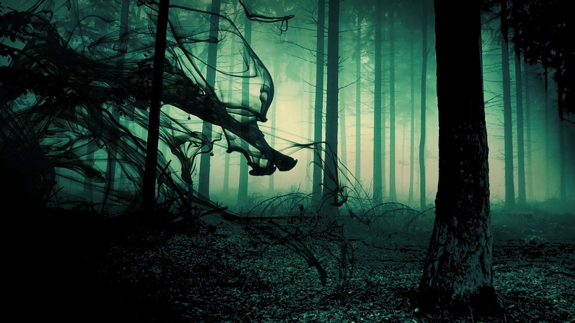 Spooky Dark Spirit Desktop Background
