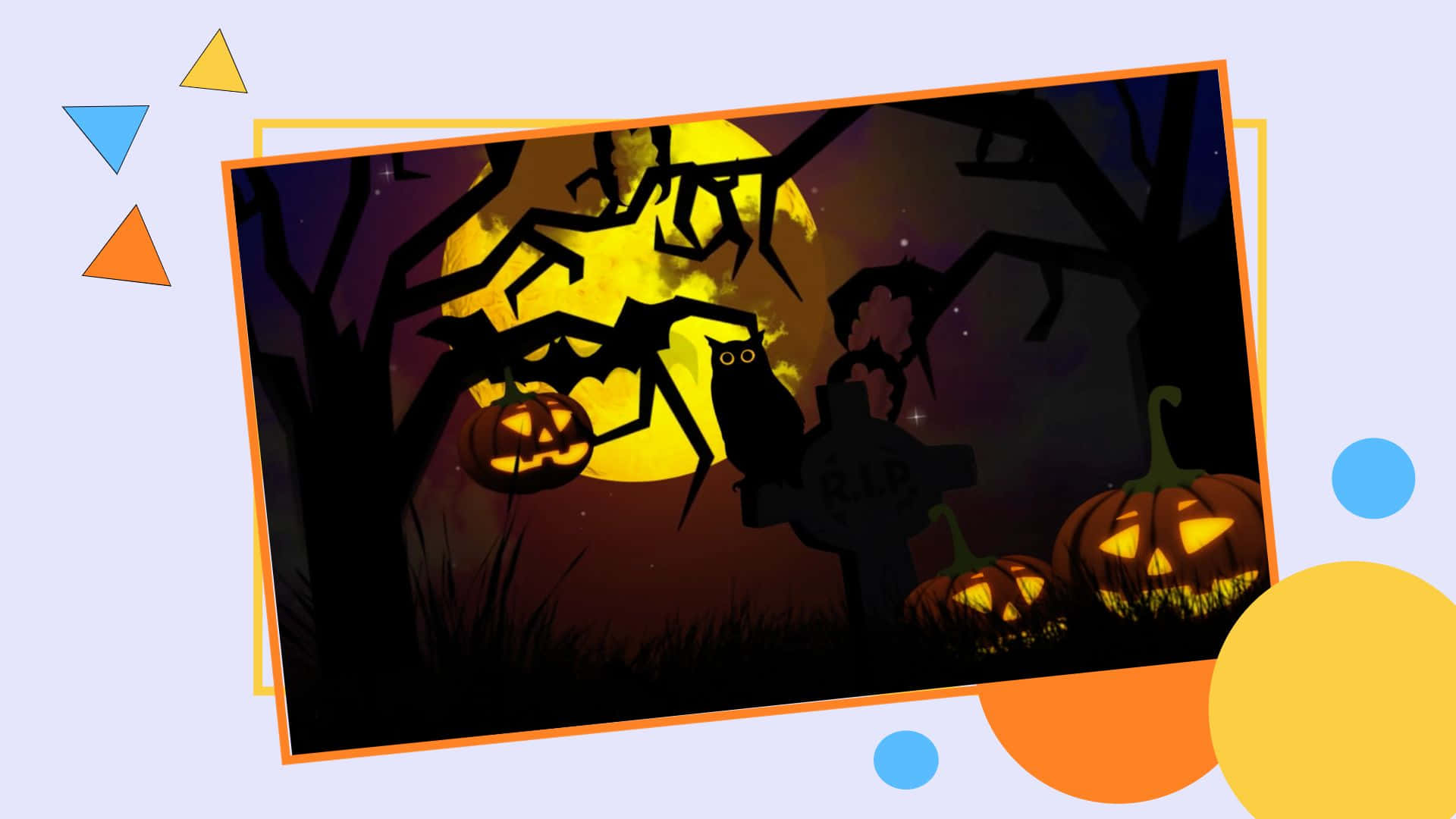 Spooky Halloween Zoom Party Background