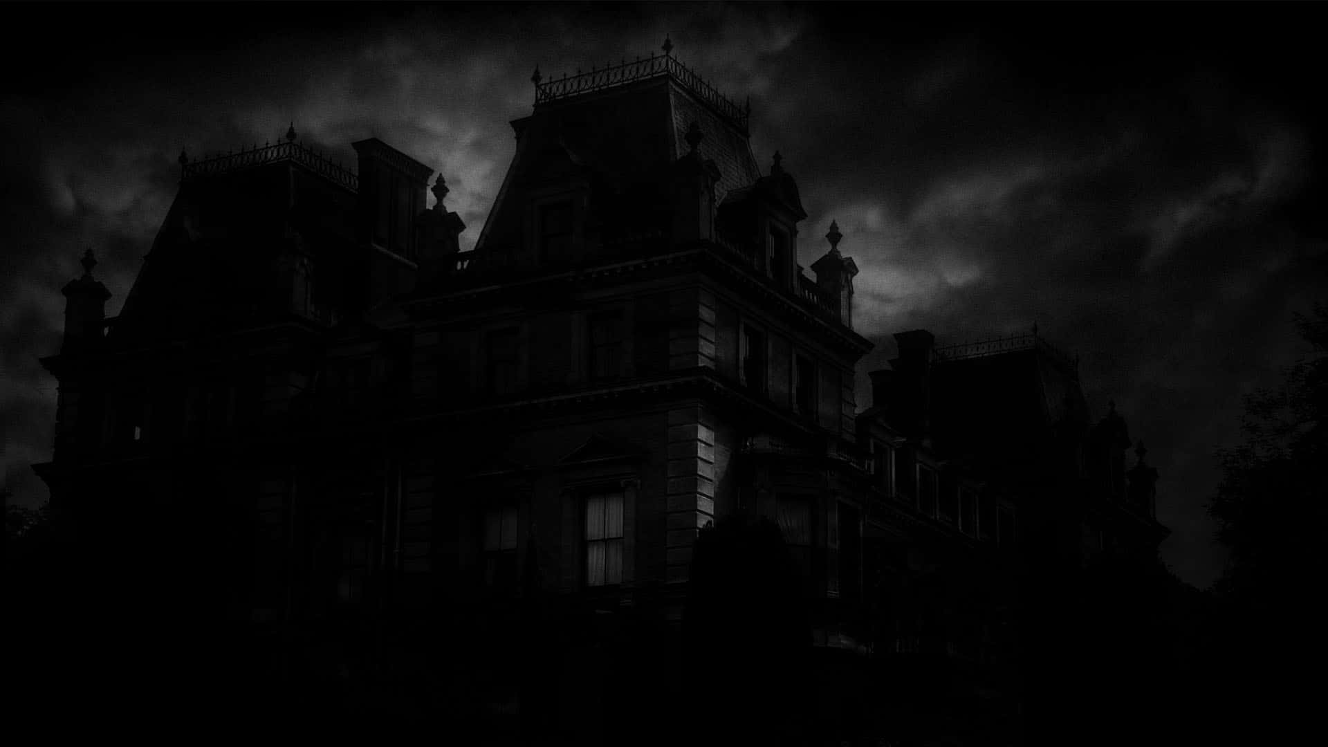Spooky Haunted House Desktop Background