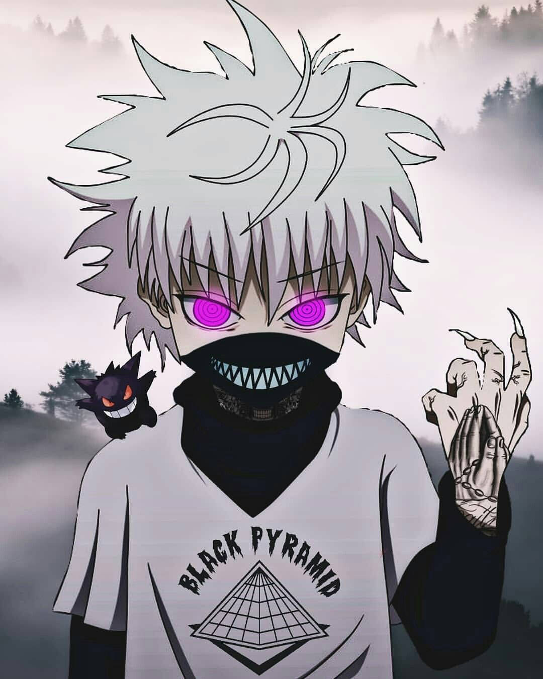 Spooky Hunter X Hunter Killua Pfp Graphic Art Background