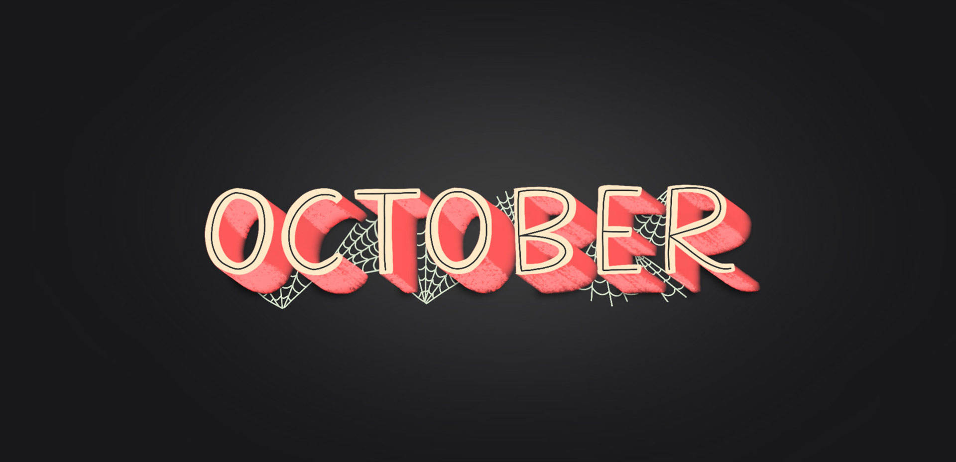 Spooky Pink Hello October Background Background