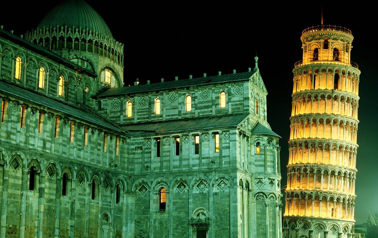 Spooky Pisa Leaning Tower