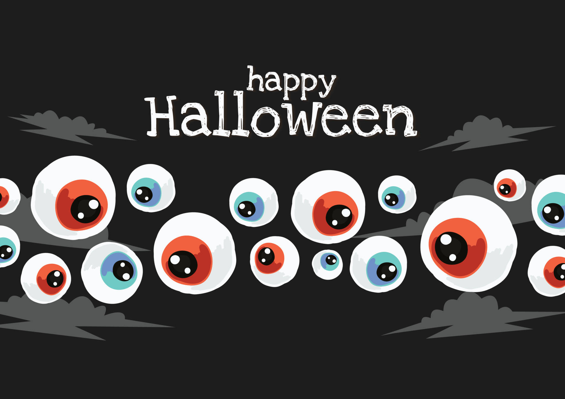 Spooky Season Eyeballs Background